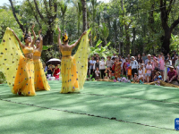 夏日乡村美景引游人
