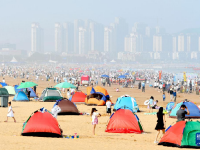 山东青岛：乐在海水浴场
