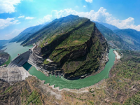 白鹤滩水电站掠影
