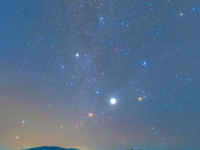 丰收田野“约会”浪漫星空
