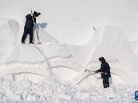 哈尔滨太阳岛雪博会雪建工作持续推进
