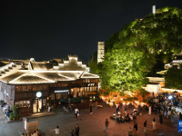 浙江临海：古城入夜迎客来
