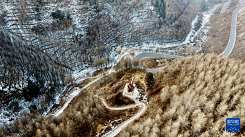 宁夏固原：冬日六盘山