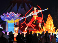 石家庄：赏花灯迎新春
